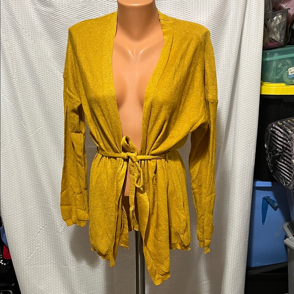 Women's Mustard Yellow Cardigan